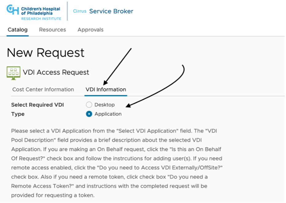 Choose VDI Service